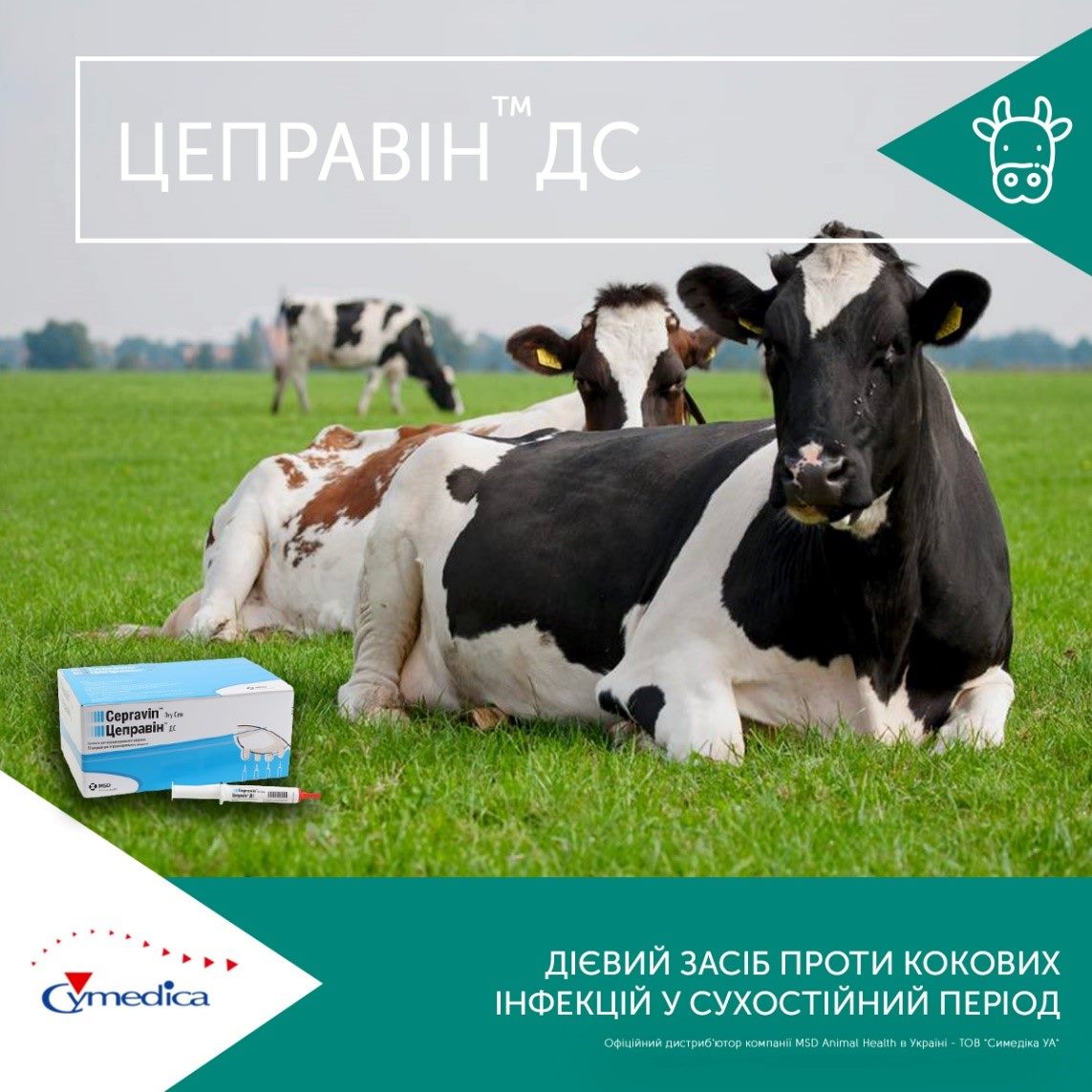 Цеправін™ ДС від субклінічних маститів у корів
